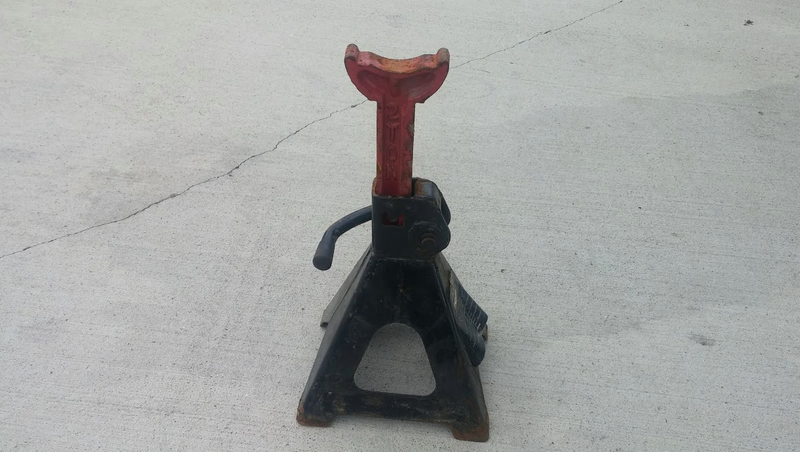 Always use jack stands when lifting a car.
